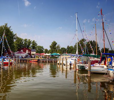 Hafengelände Born - Sommer